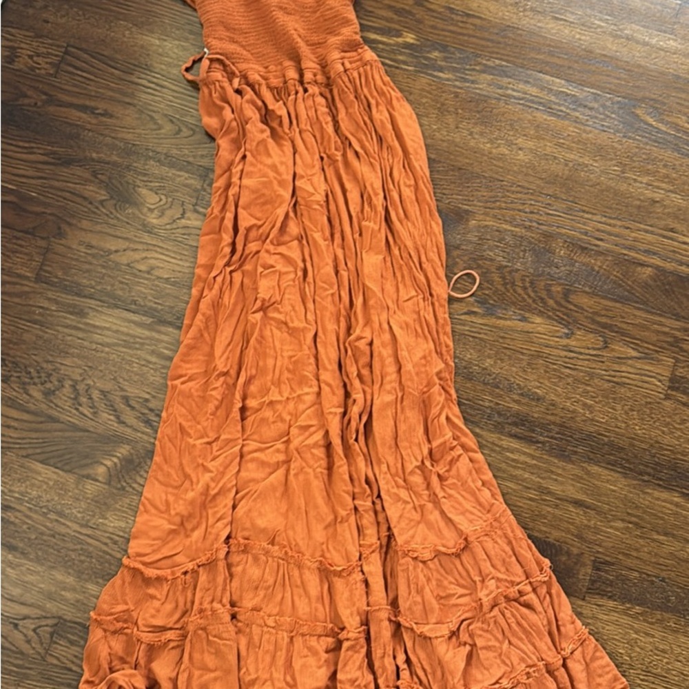 Free People Orange Maxi Dress